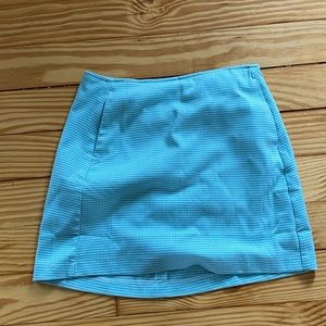 Teal and White Skirt